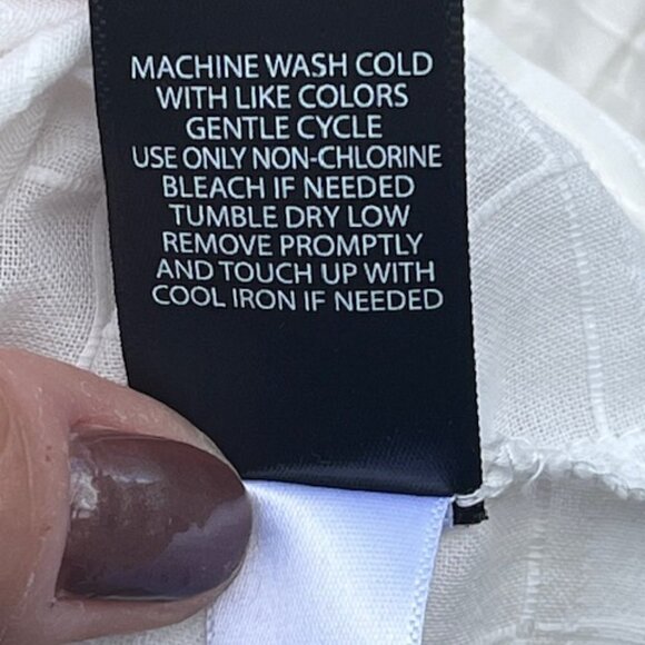 Torrid Window Pane V-Neck Sleeveless Tank White Tassel Lined Sz Plus 3 3X 22-24 - Picture 11 of 11